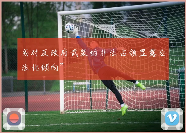 或对反政府武装的非法占领显露合法化倾向”